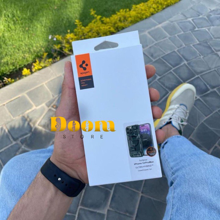 Original spigen protective iPhone case with electronic design