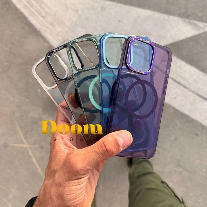 Metalring protection Magsafe coloured case