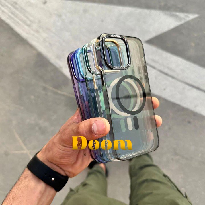 Metalring protection Magsafe coloured case