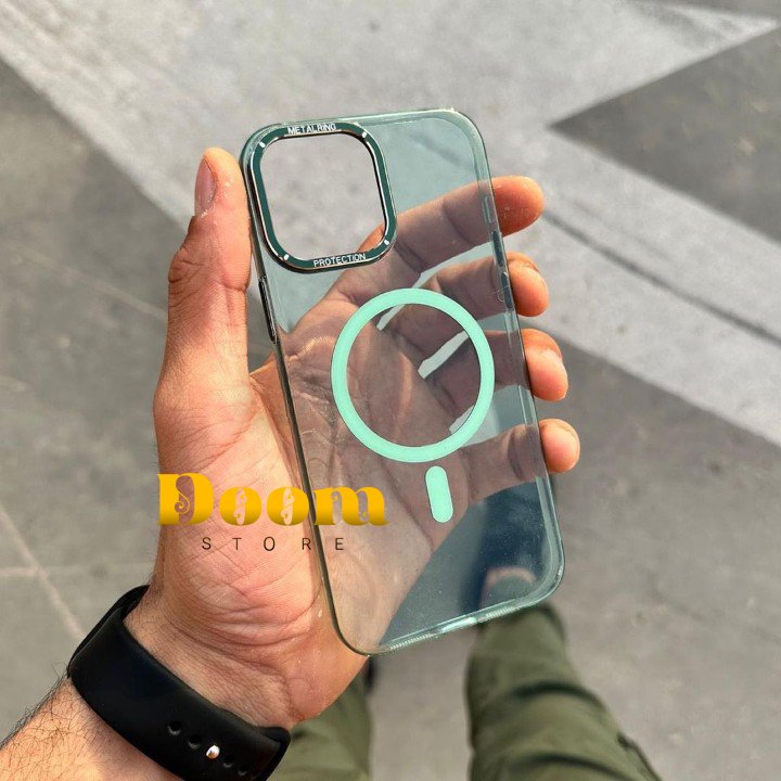 Metalring protection Magsafe coloured case