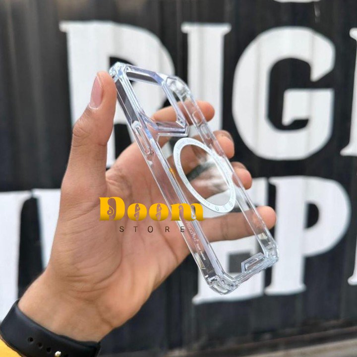 Anti shock magsafe transparent iPhone case
