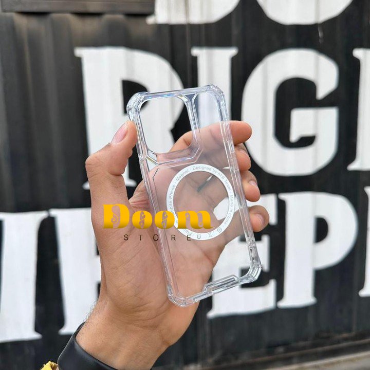 Anti shock magsafe transparent iPhone case