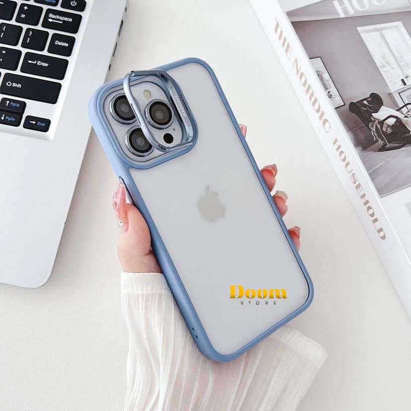 Luxury Clear Case With Camera Lens Protector for iPhone