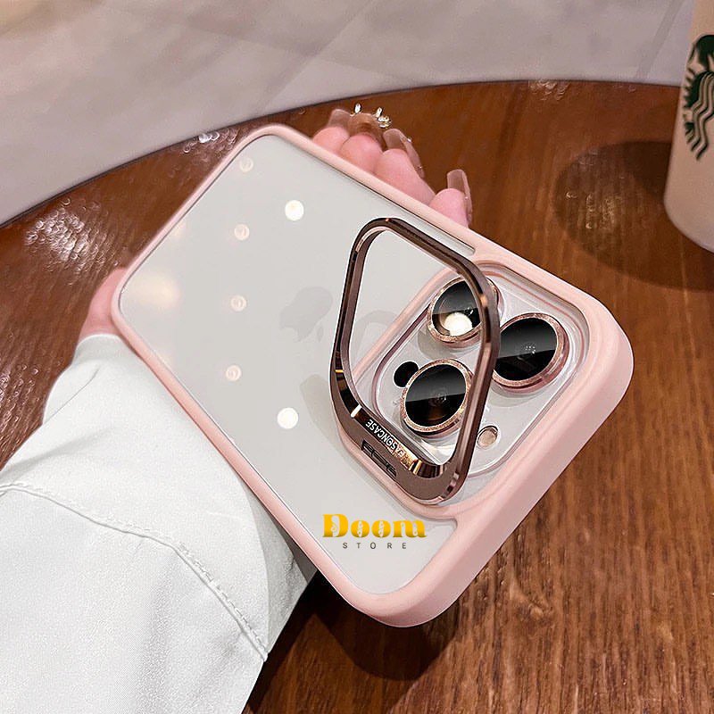 Luxury Clear Case With Camera Lens Protector for iPhone