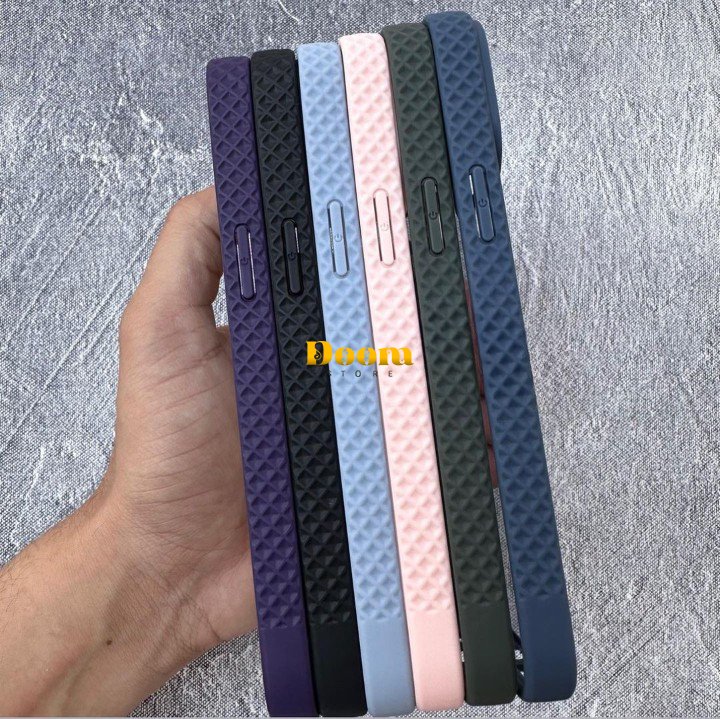 New iphone case with textured sides and transparent back