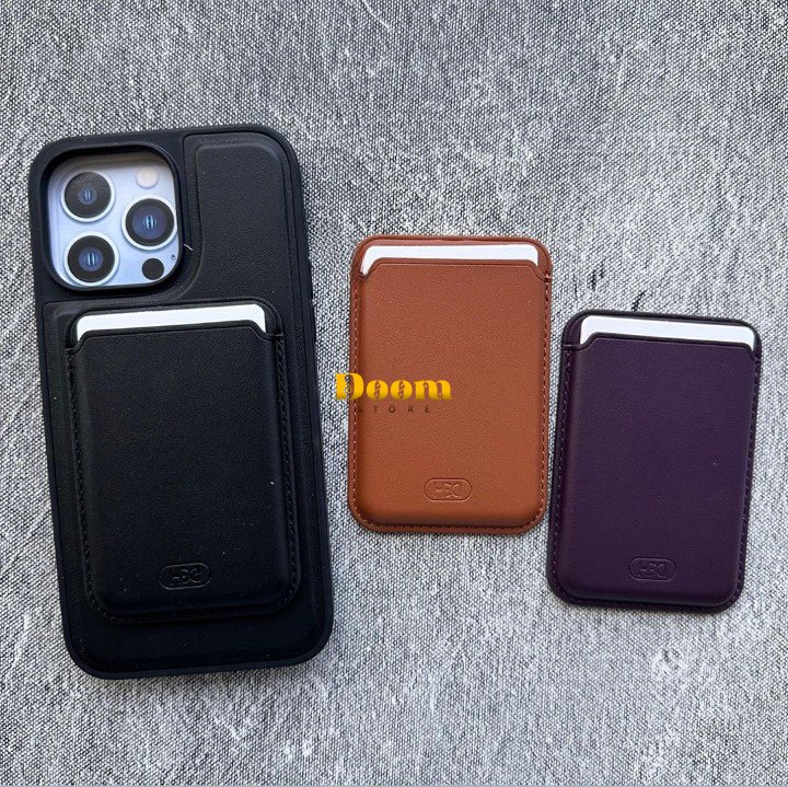 Leather iphone case with card holder wallet Q.V