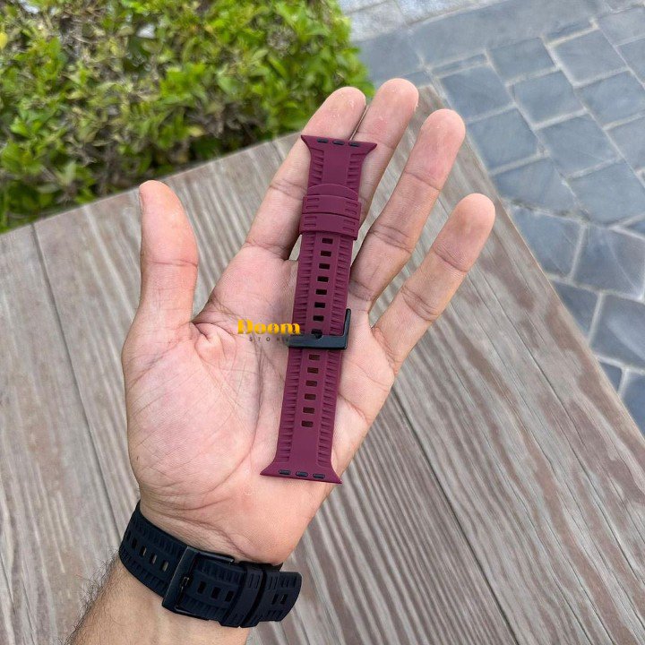 Apple watch silicone strap with a new style