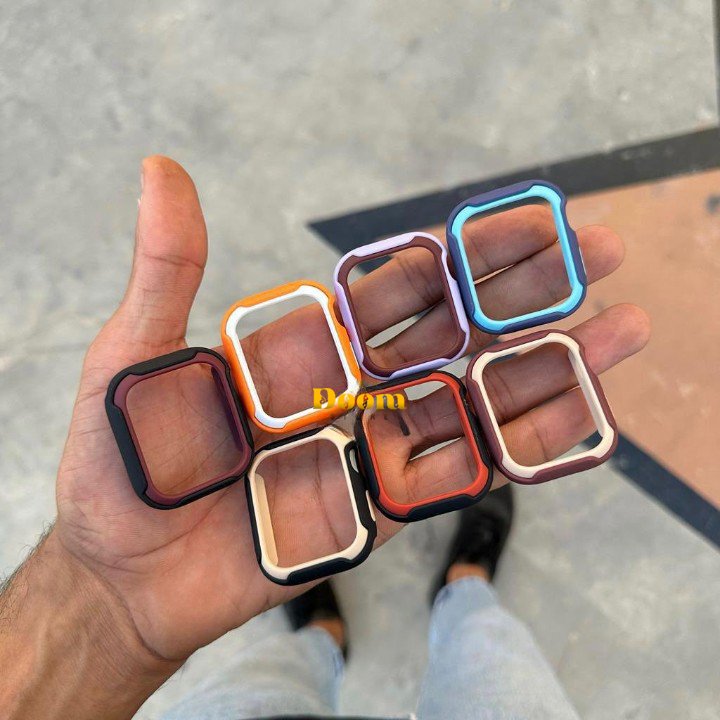 Rubber duo color Apple watch frame