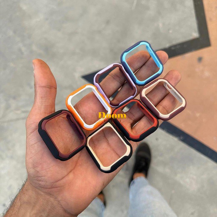 Rubber duo color Apple watch frame