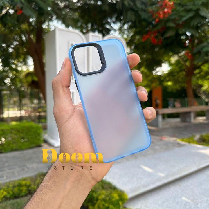 Matte slim iPhone case with camera frame